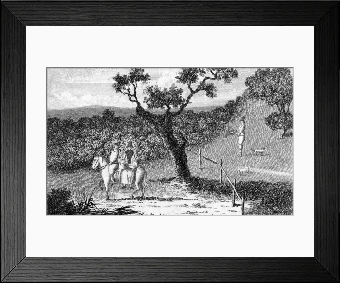 Framed Print : Charles II and Jane Lane Framed Print : Charles II and Jane Lane