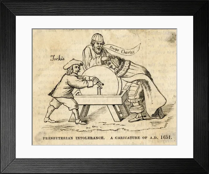 Framed Print : Caricature against C. II Framed Print : Caricature against C. II