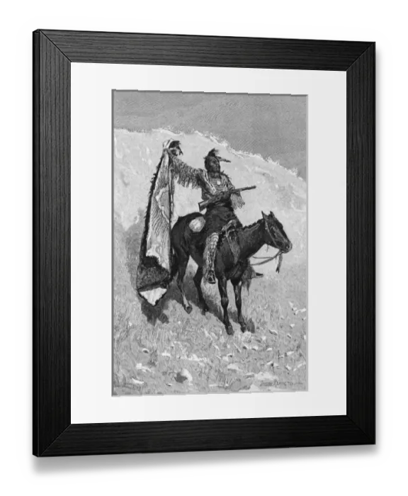Framed Print : Friendly US Indian Scout Framed Print : Friendly US Indian Scout