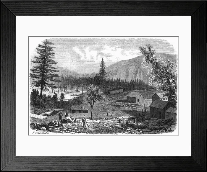 Framed Print : Clearing / Yuba River Framed Print : Clearing / Yuba River