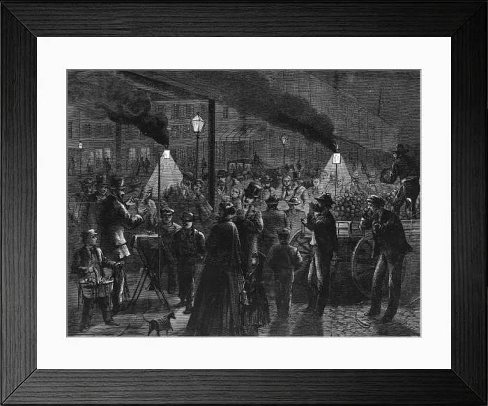 Framed Print : Saturday Night / Bowery Framed Print : Saturday Night / Bowery