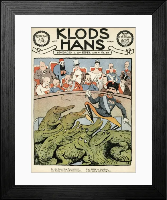 Framed Print : Peter I / Cartoon Framed Print : Peter I / Cartoon