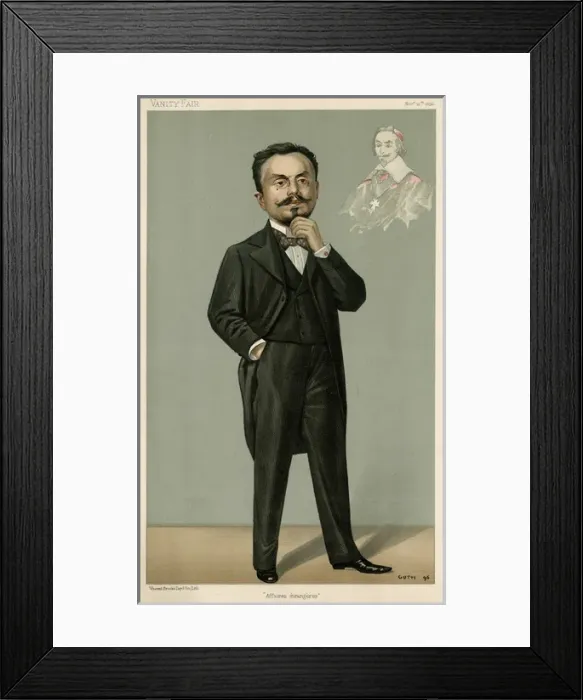 Framed Print : Aag Hanotaux / V Fair 1896 Framed Print : Aag Hanotaux / V Fair 1896