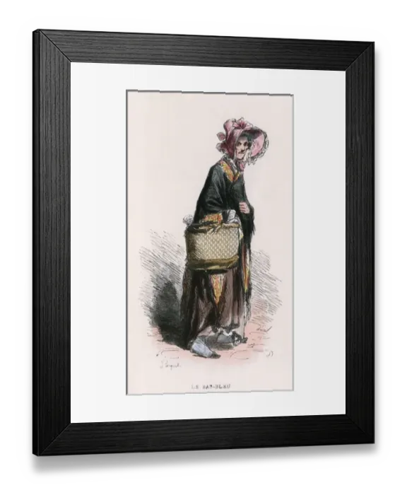 Framed Print : Blue-Stocking Framed Print : Blue-Stocking