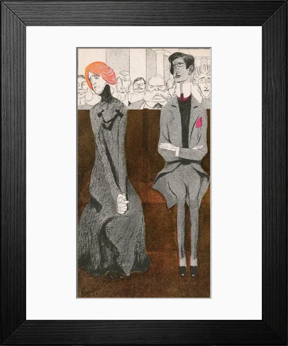 Framed Print : Satire  /  New Woman