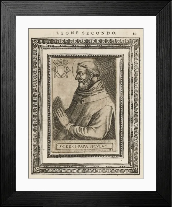Framed Print : Pope Leo II Framed Print : Pope Leo II
