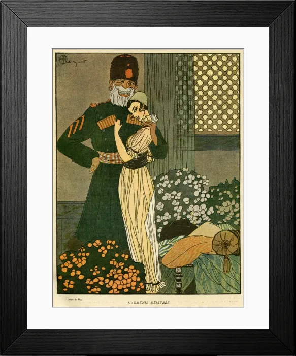 Framed Print : Cartoon, Armenia Delivered, WW1 Framed Print : Cartoon, Armenia Delivered, WW1