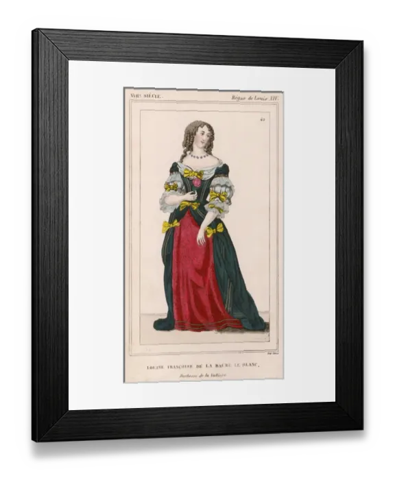 Framed Print : Louise-Fr De LA Baume Framed Print : Louise-Fr De LA Baume
