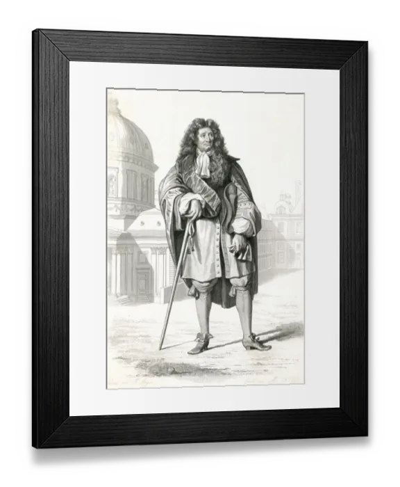 Framed Print : Jean De LA Fontaine Framed Print : Jean De LA Fontaine
