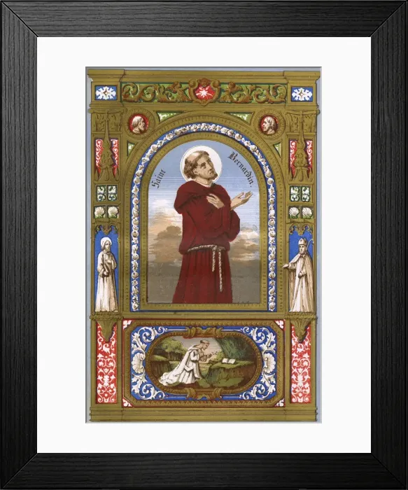 Framed Print : St Bernardino of Siena Framed Print : St Bernardino of Siena
