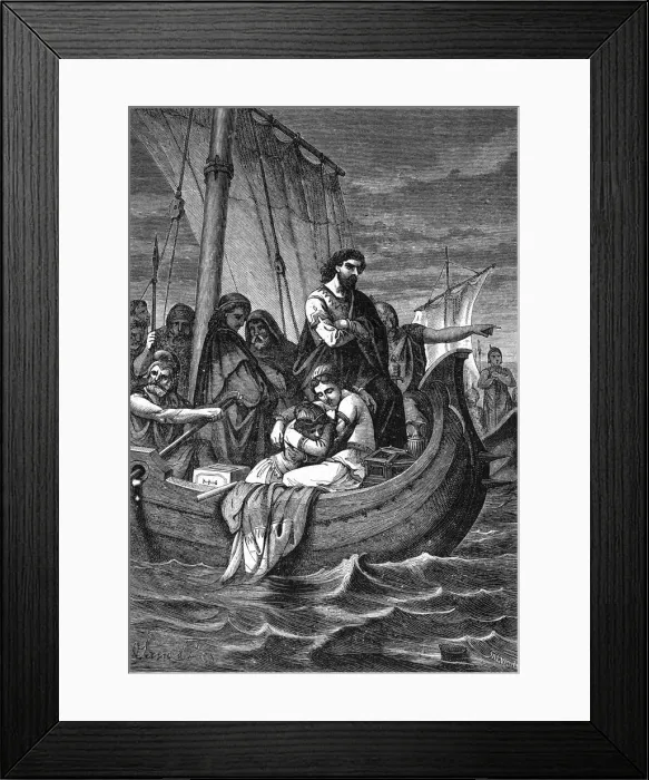 Framed Print : Italy / 452 / Refugees Venic Framed Print : Italy / 452 / Refugees Venic