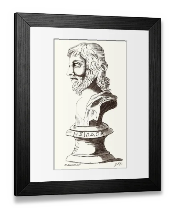 Framed Print : Hesiod / Hogarth / Profile Framed Print : Hesiod / Hogarth / Profile