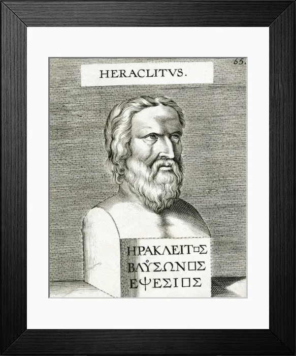 Framed Print : Heraclitus / Anon Eng Framed Print : Heraclitus / Anon Eng
