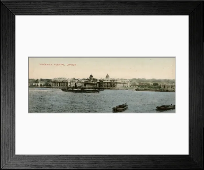 Framed Print : View of Greenwich Naval College and Hospital, London Framed Print : View of Greenwich Naval College and Hospital, London