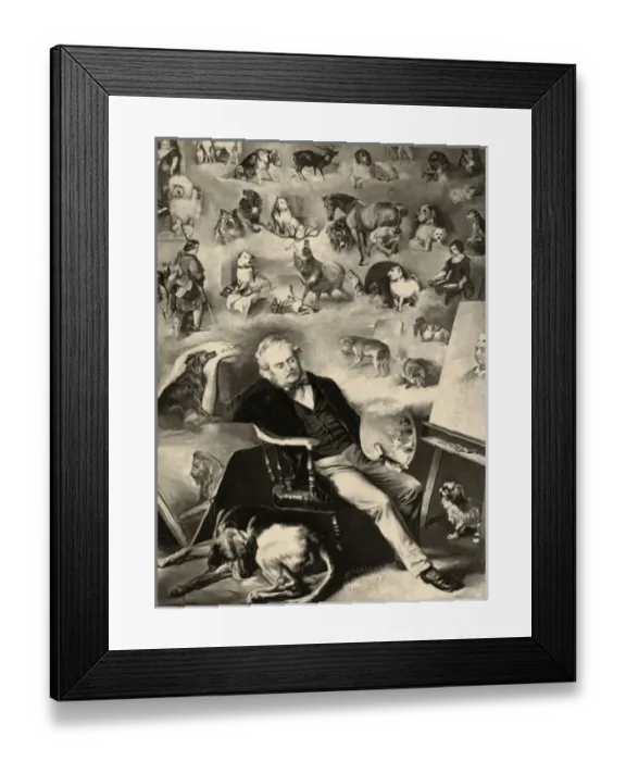 Framed Print : Landseer / With Animals Framed Print : Landseer / With Animals