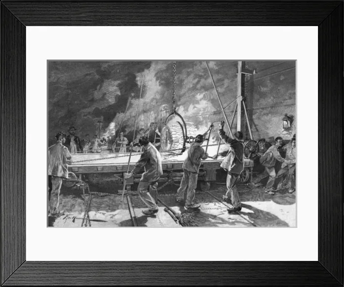 Framed Print : Industry / Glass / France Framed Print : Industry / Glass / France