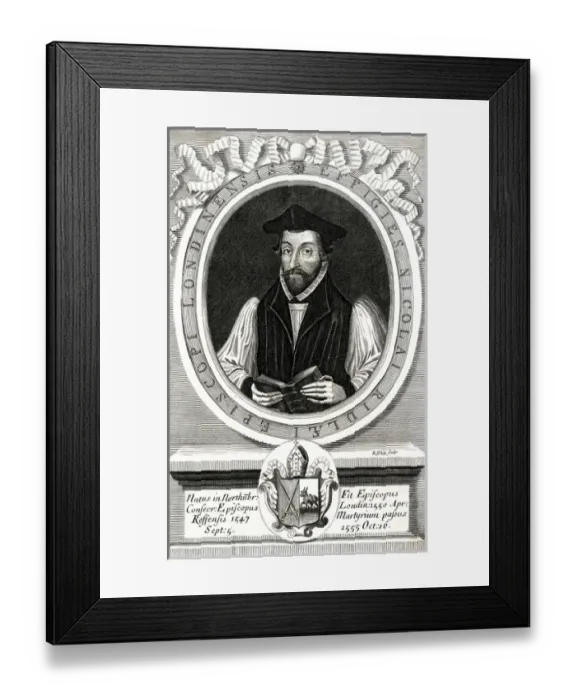 Framed Print : Nicholas Ridley / White Framed Print : Nicholas Ridley / White