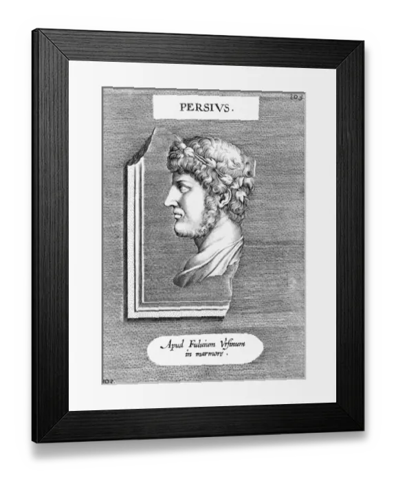 Framed Print : PERSIUS Roman satirist Date: 34 - 62 Framed Print : PERSIUS Roman satirist Date: 34 - 62