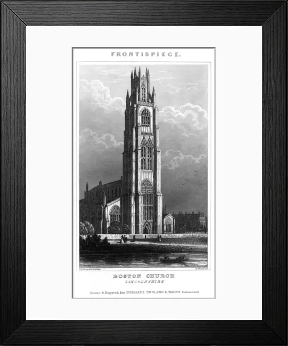 Framed Print : Churches / Boston / 1820 Framed Print : Churches / Boston / 1820