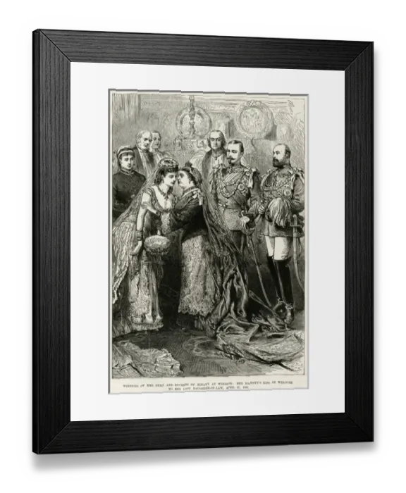 Framed Print : Leopold Weds Helen 1882 Framed Print : Leopold Weds Helen 1882
