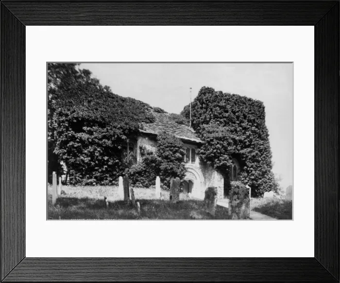Framed Print : Churches / Bramber / C1890 Framed Print : Churches / Bramber / C1890