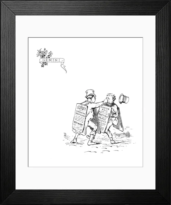 Framed Print : Zodiac / Gemini (Maxims) Framed Print : Zodiac / Gemini (Maxims)