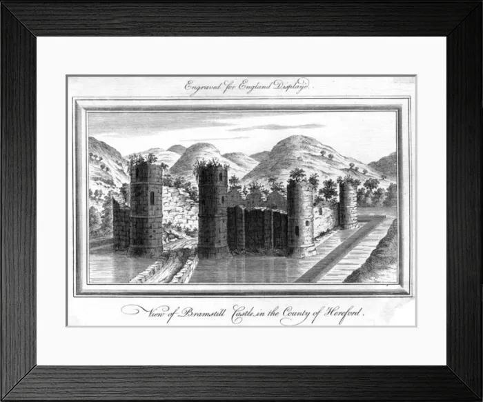 Framed Print : Castle / Bramstill / 1750 Framed Print : Castle / Bramstill / 1750