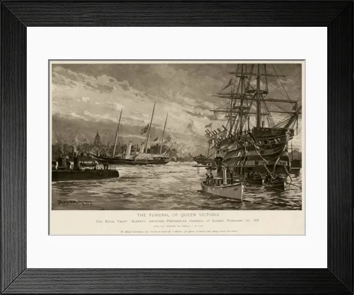 Framed Print : Victoria / Funeral / De Lacy Framed Print : Victoria / Funeral / De Lacy