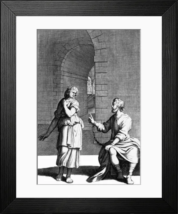 Framed Print : PELOPIDAS Theban general, during his captivity Date: ? - 364 BC