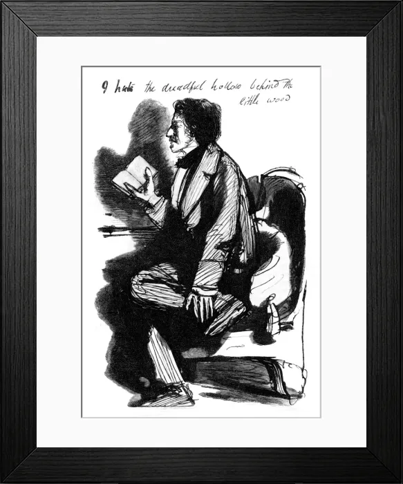 Framed Print : Tennyson reading Maus Framed Print : Tennyson reading Maus
