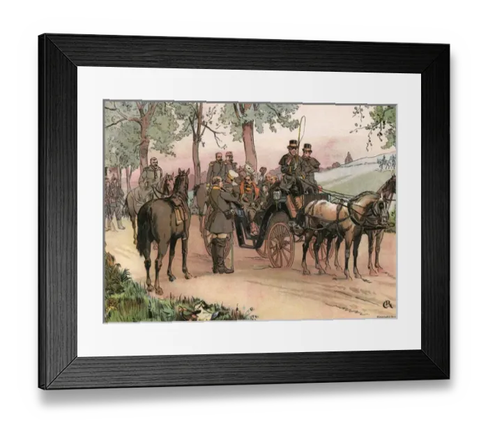 Framed Print : Bismarck & Nap at Sedan Framed Print : Bismarck & Nap at Sedan