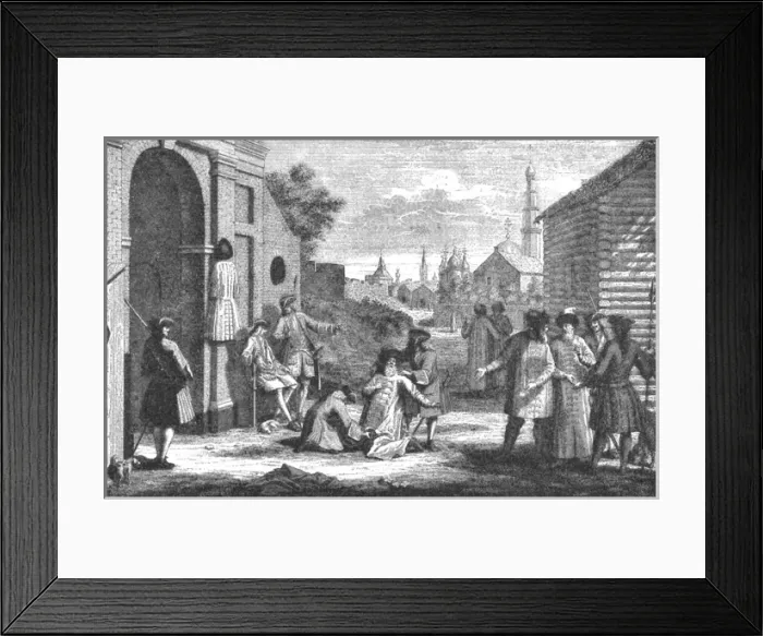 Framed Print : 1690 / Boyars Robes Cut Framed Print : 1690 / Boyars Robes Cut
