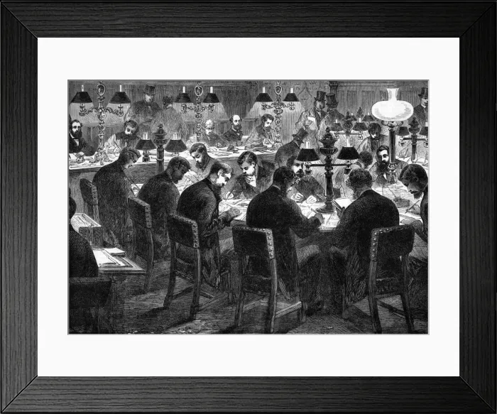 Framed Print : Parliament Reporter Room Framed Print : Parliament Reporter Room
