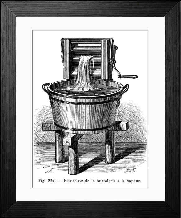 Framed Print : Household / Laundry / Mangle Framed Print : Household / Laundry / Mangle