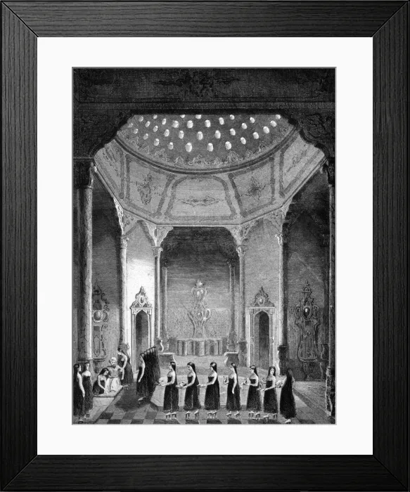 Framed Print : Bath of Turkish Sultan Framed Print : Bath of Turkish Sultan