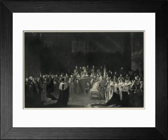 Framed Print : Victoria / Crowned / Hayter Framed Print : Victoria / Crowned / Hayter
