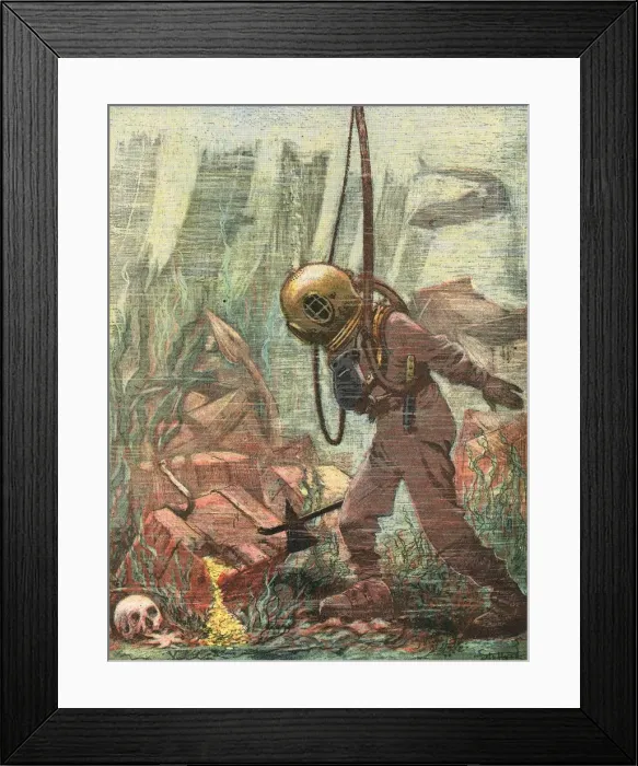 Framed Print : Inspecting a Wreck Framed Print : Inspecting a Wreck