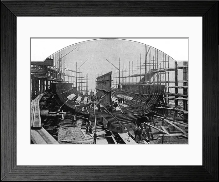 Framed Print : Thames Shipyard Framed Print : Thames Shipyard