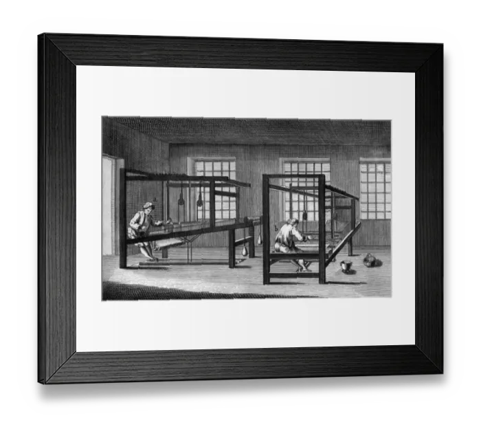 Framed Print : Weaving, Diderot Framed Print : Weaving, Diderot