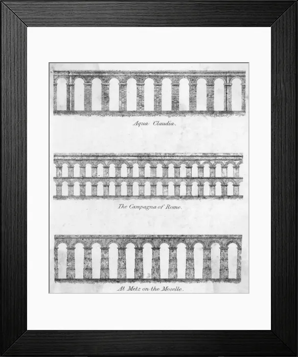 Framed Print : Aquaducts / Roman / 3 Design Framed Print : Aquaducts / Roman / 3 Design