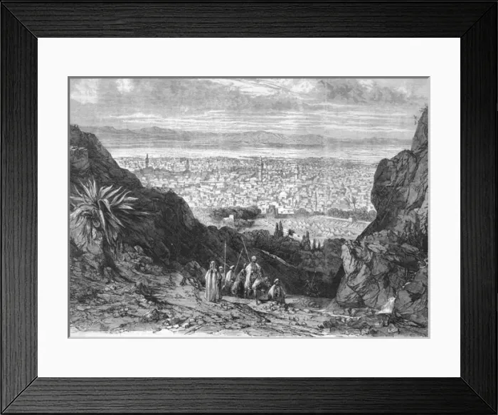 Framed Print : Syria / Damascus 1860 Framed Print : Syria / Damascus 1860