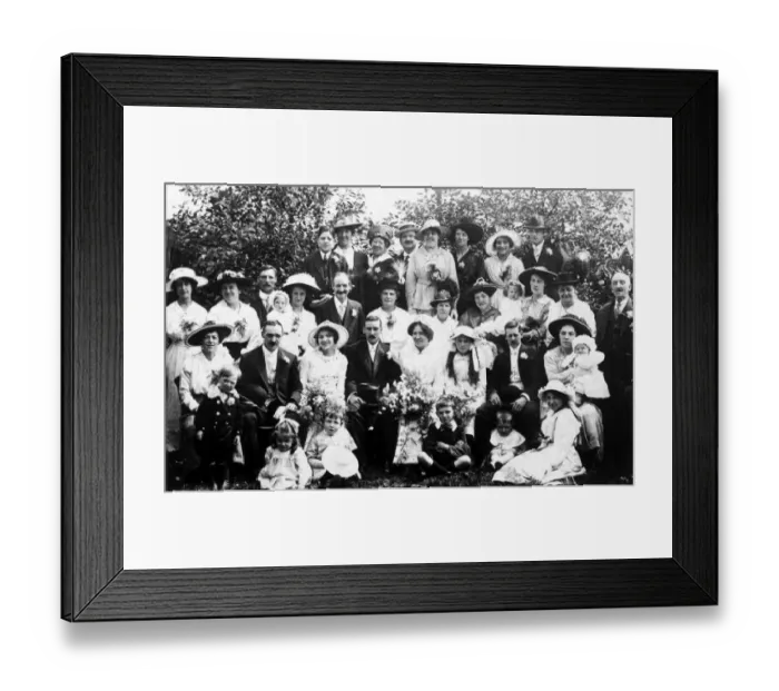 Framed Print : Wedding Party, Ca 1912 Framed Print : Wedding Party, Ca 1912