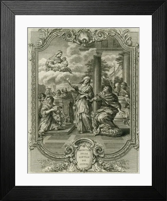 Framed Print : Cumaean Sibyl & Jesus Framed Print : Cumaean Sibyl & Jesus