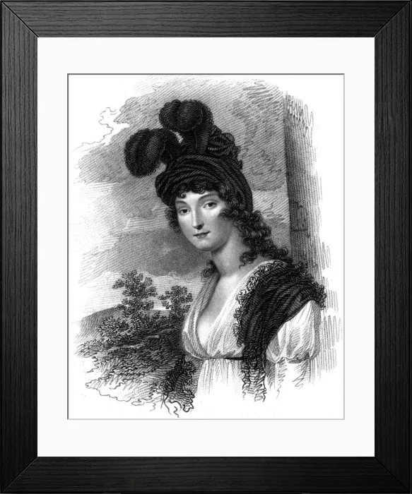 Framed Print : Elizabeth Inchbald / 1821 Framed Print : Elizabeth Inchbald / 1821