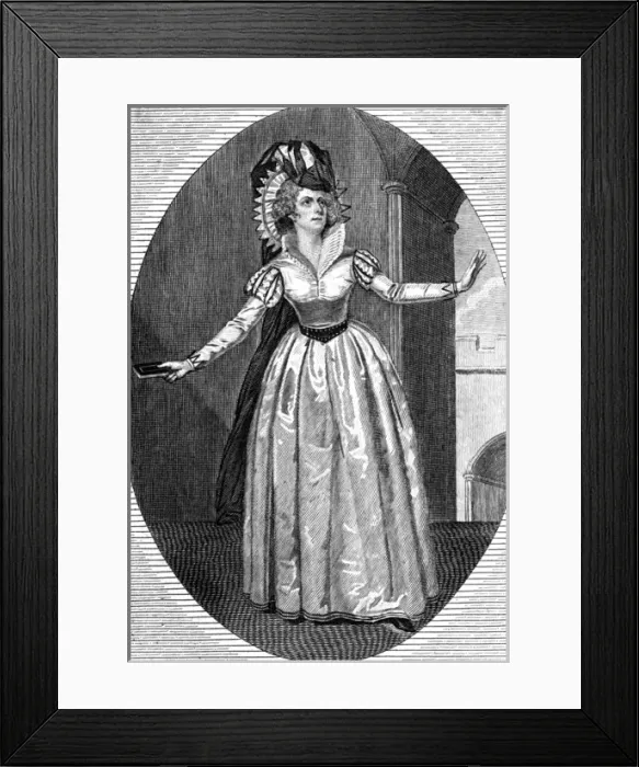 Framed Print : Elizabeth Inchbald / Gray Framed Print : Elizabeth Inchbald / Gray