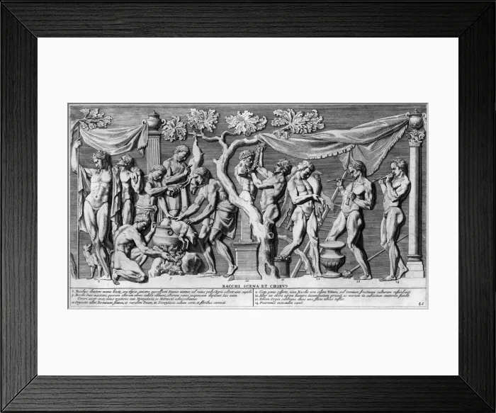 Framed Print : Dionysos Prepares Feast Framed Print : Dionysos Prepares Feast