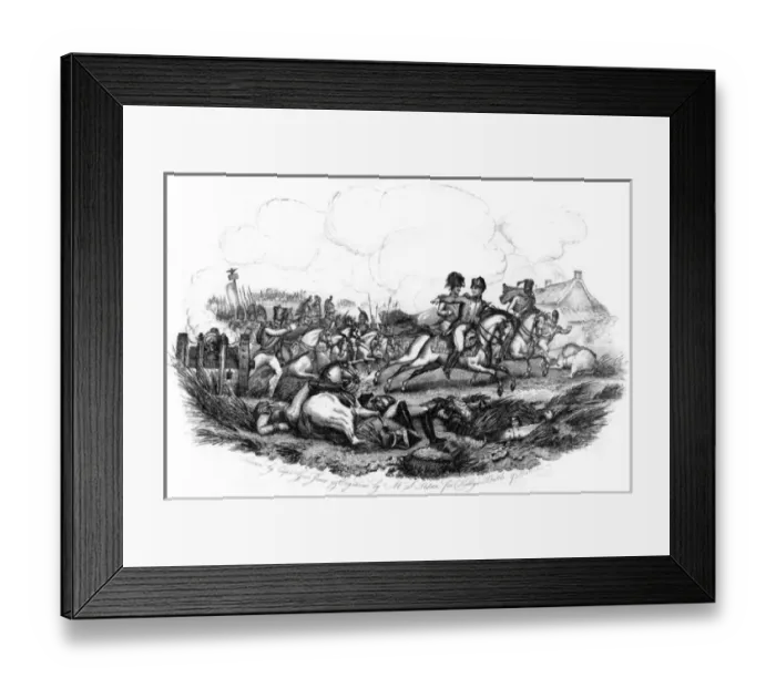 Framed Print : Napoleon Quits Waterloo Framed Print : Napoleon Quits Waterloo