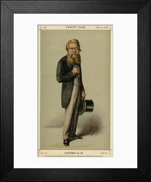Framed Print : Sir Stafford Henry Northcote 1st Earl Iddesleigh Framed Print : Sir Stafford Henry Northcote 1st Earl Iddesleigh