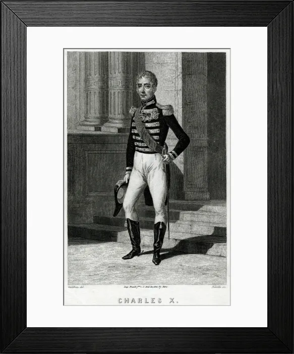 Framed Print : Charles X  /  Gaildrau