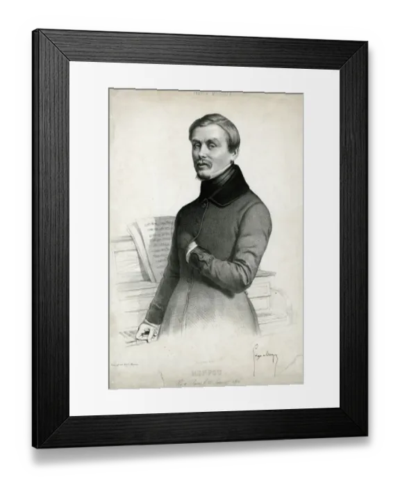 Framed Print : Hippolyte Monpou Framed Print : Hippolyte Monpou